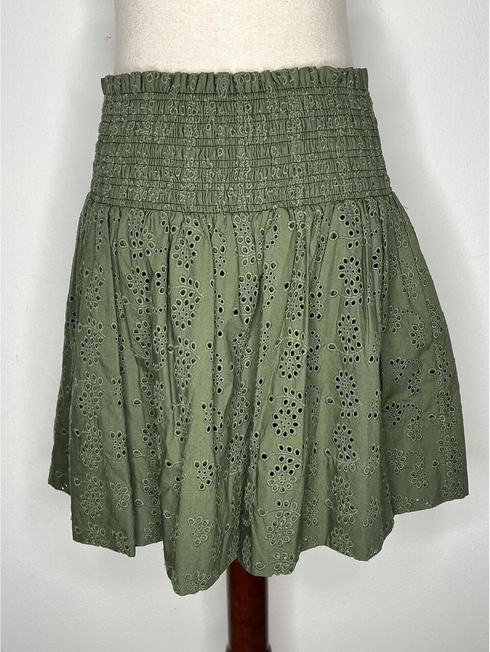 NWT Jason Wu Women's Green/Eyelet Skirt Size Medium